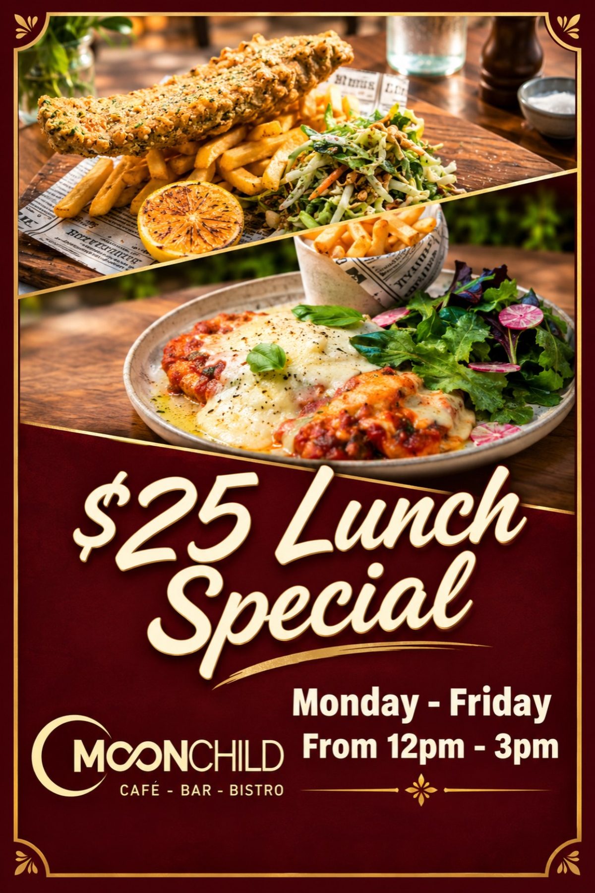Moonchild $25 lunch special Prahran