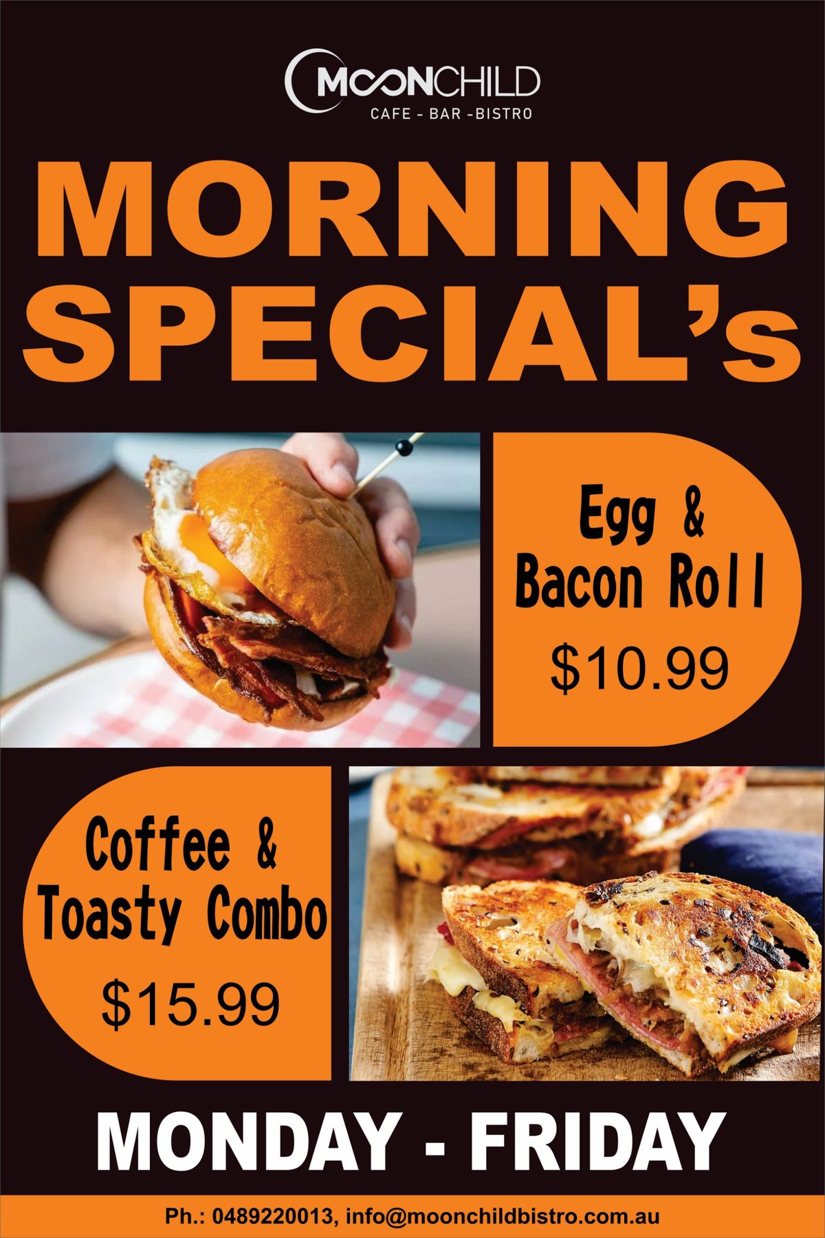 Moonchild morning specials Prahran